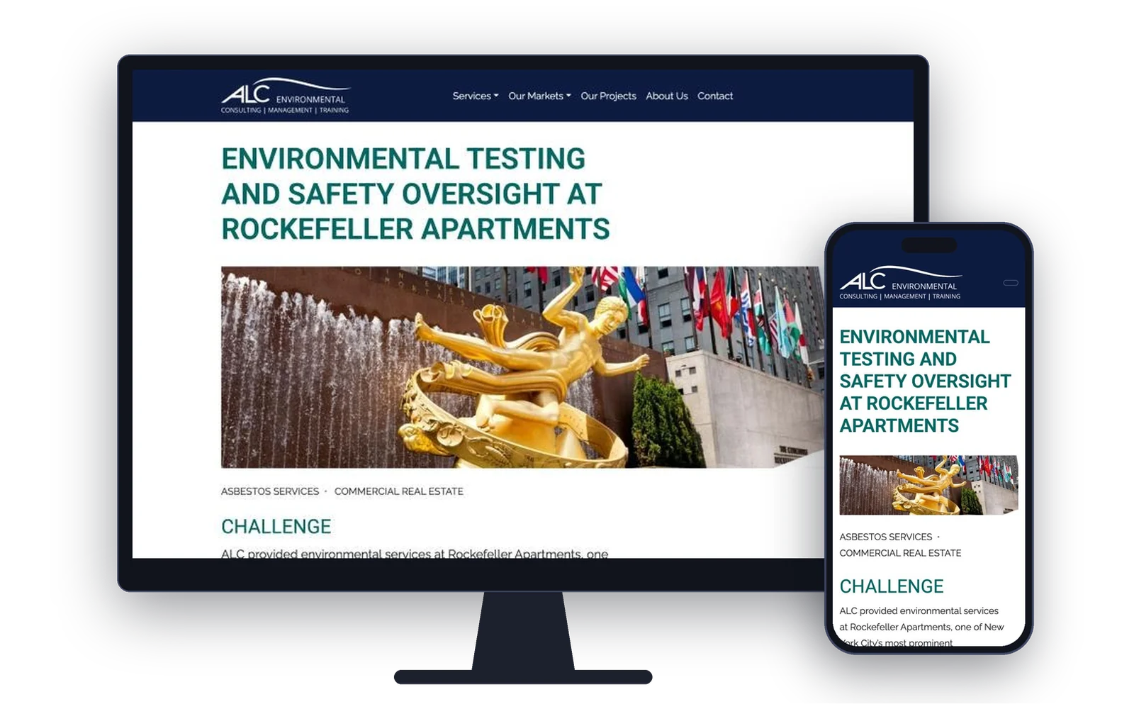 ALC Environmental website homepage